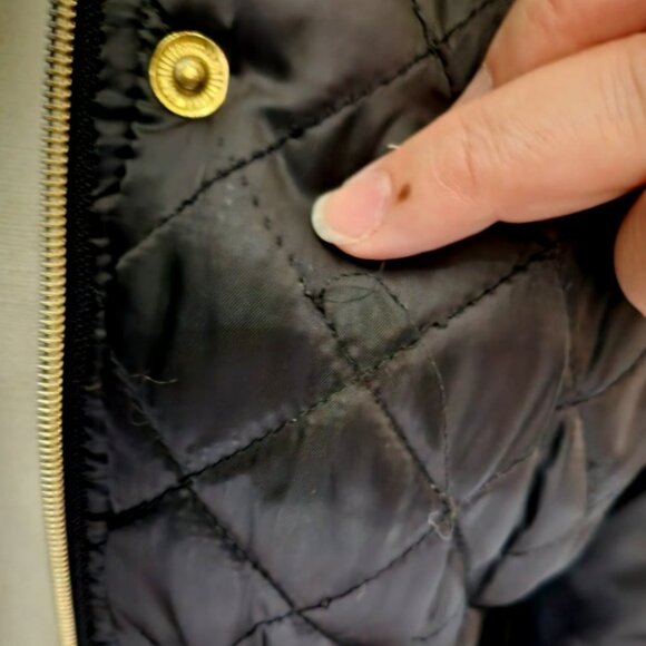 Baby Phat - Quilted Puffer Jacket, w/Leopard lining, Black, USED, size S - Picture 9 of 17